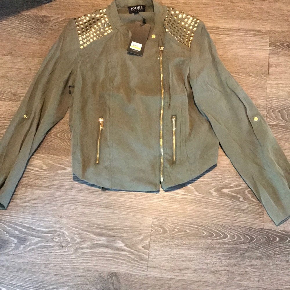 Jones New York Fatigue studded jacket M